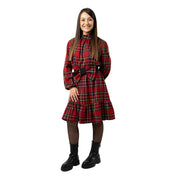 Vestitino colletto in tartan classico