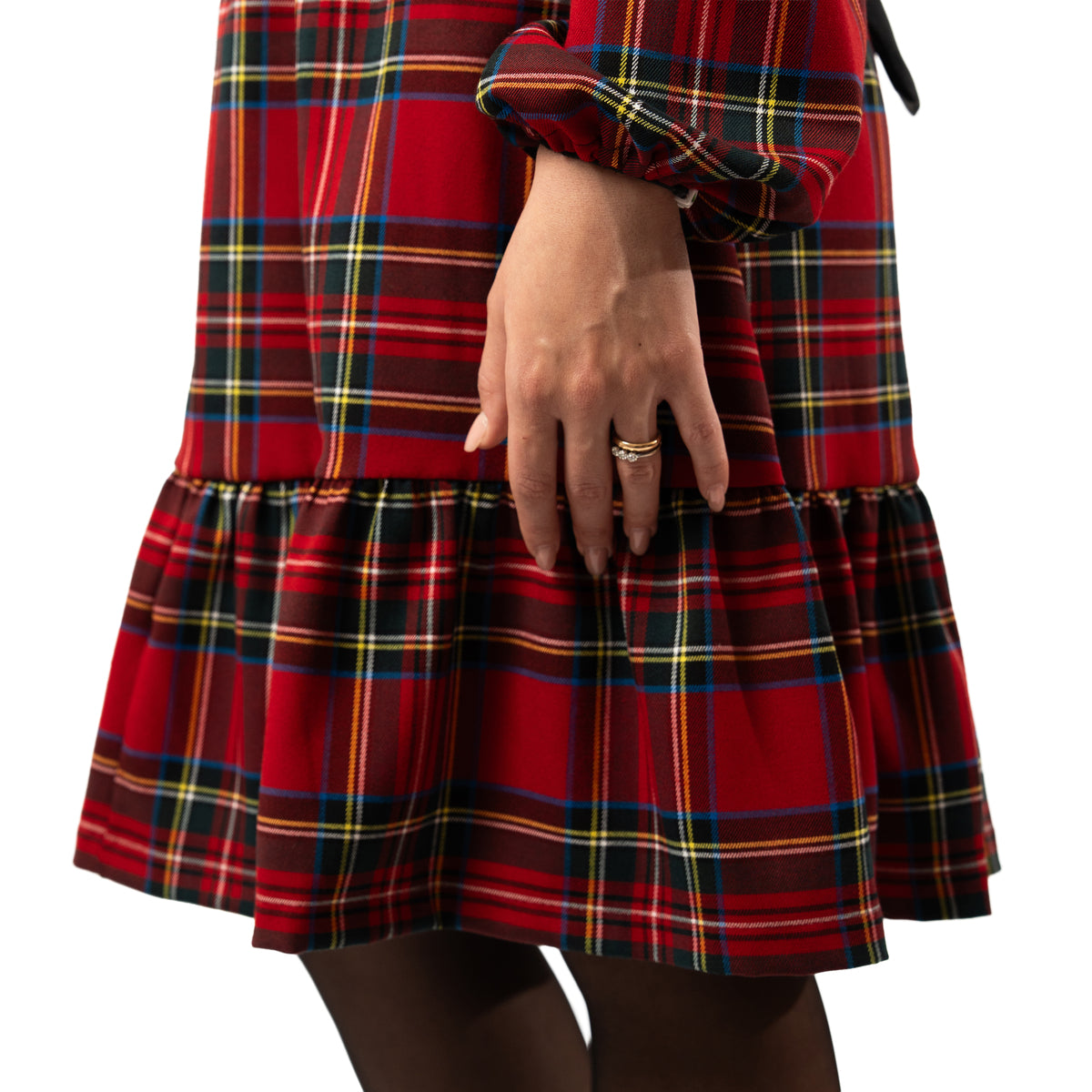 Vestitino colletto in tartan classico