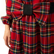 Vestitino colletto in tartan classico