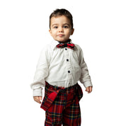 Completo in tartan scozzese classico bambino