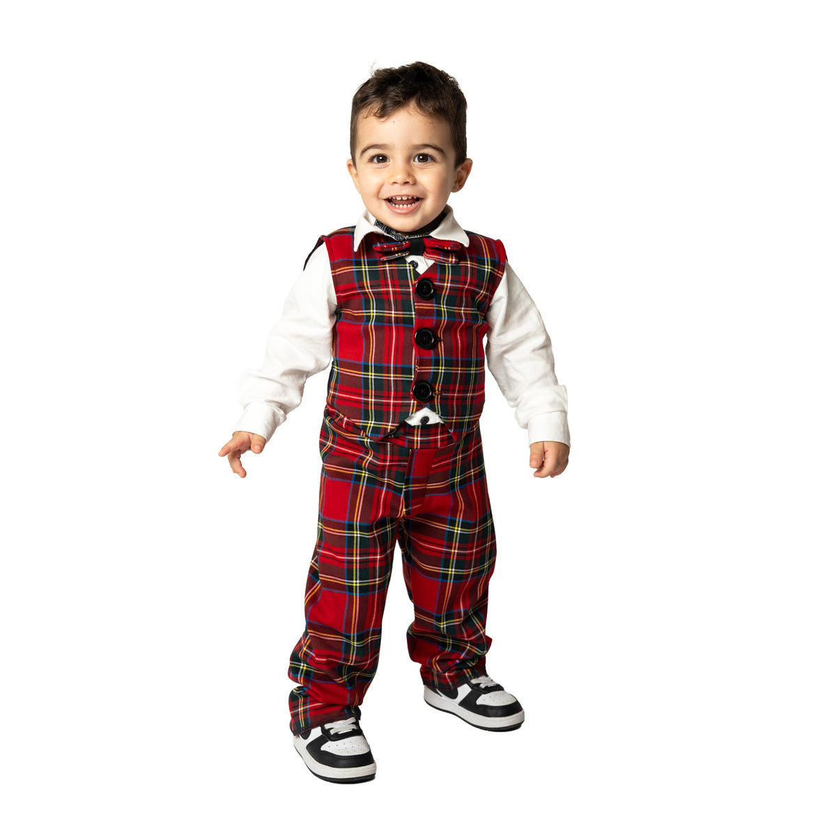 Completo in tartan scozzese classico bambino