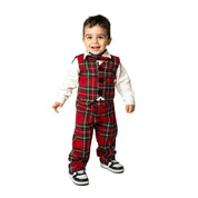 Completo in tartan scozzese classico bambino