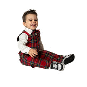 Completo in tartan scozzese classico bambino
