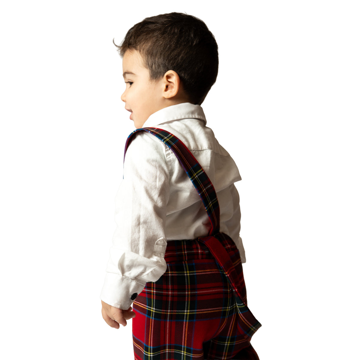 Completo in tartan scozzese classico bambino