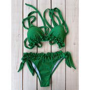 Glitter triangle bikini