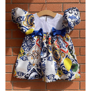 Vestitino Sicilia con fiocchetti