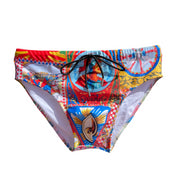 Sicilian-print boys' swim trunks - Catania