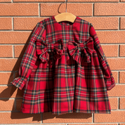 Vestitino fiocchetti in tartan scozzese