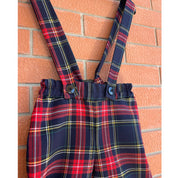 Pantalone in tartan scozzese fondo blu bambino