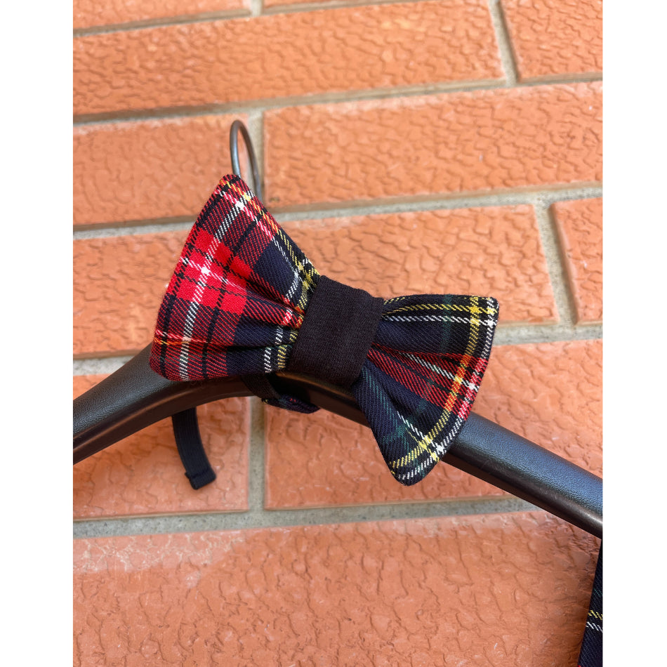 Pantalone in tartan scozzese fondo blu bambino