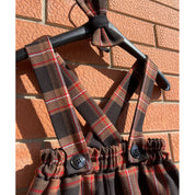 Brown tartan trousers for children