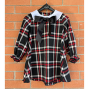 Vestitino tartan fondo nero