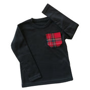 Maglione con taschino in tartan adulto