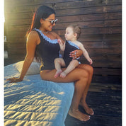 Women's polka dot one-shoulder dress