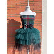 Vestitino tartan tulle mamma