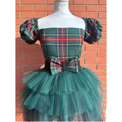 Vestitino tartan tulle mamma