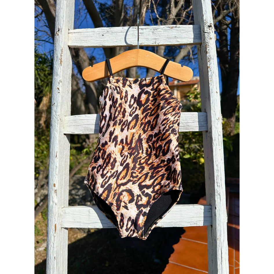Leopard bow for girls