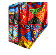 Sicilian print children's swimsuit briefs - figures