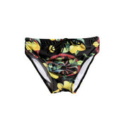 Costume slip bambino stampa siciliana - ruota e limoni