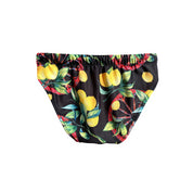 Costume slip bambino stampa siciliana - ruota e limoni