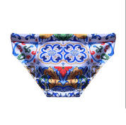 Costume slip uomo stampa siciliana - maiolica