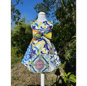 Vestitino sartoriale stampa siciliana maiolica