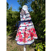 Vestitino sartoriale righe floreale