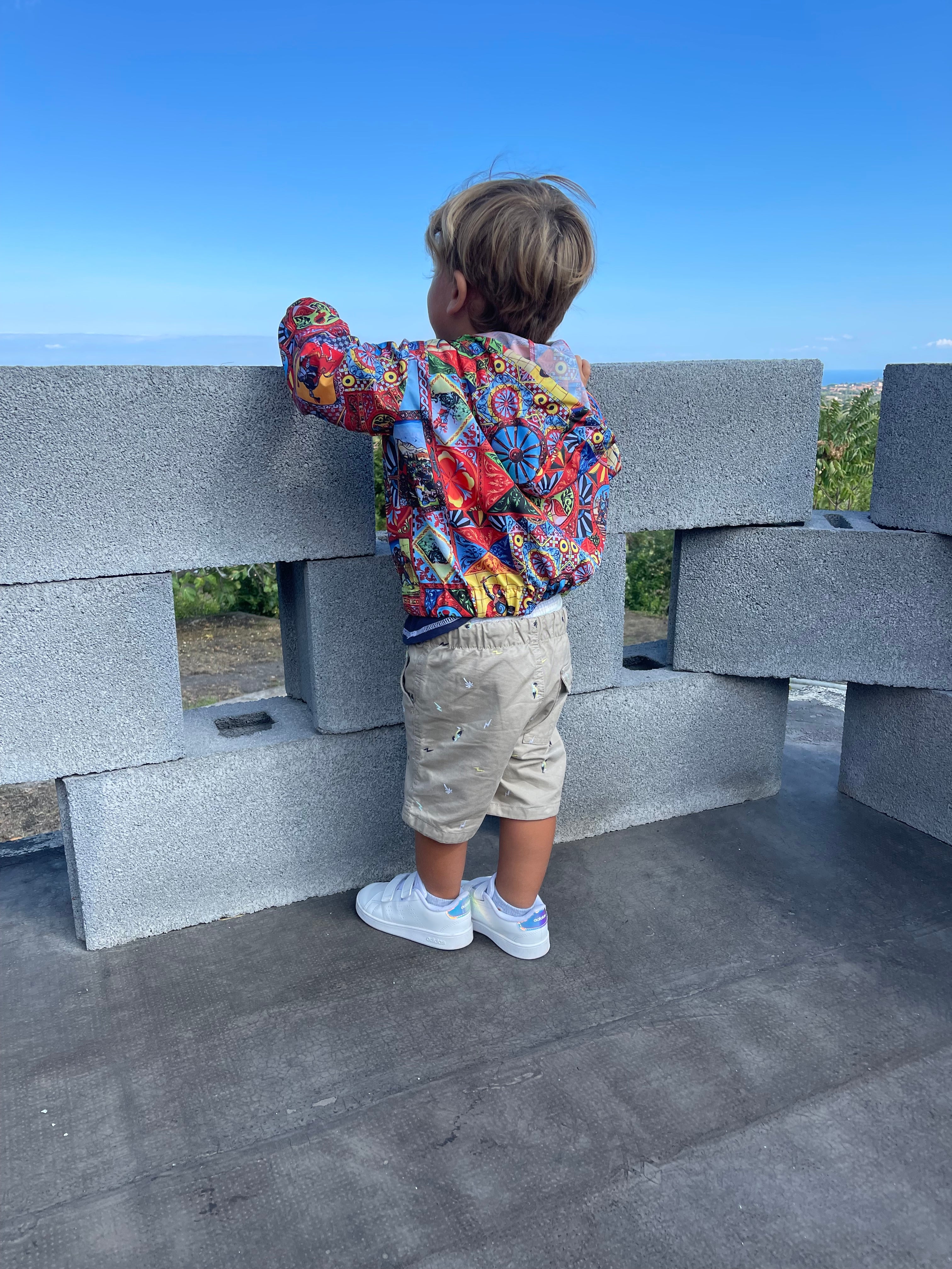 Sicilian print K-way for children