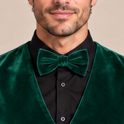 Gilet Uomo in Velluto con Papillon