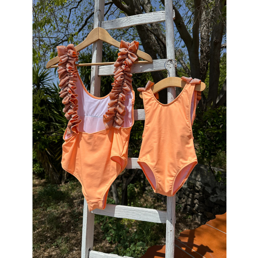 Costume intero mandarino bambina