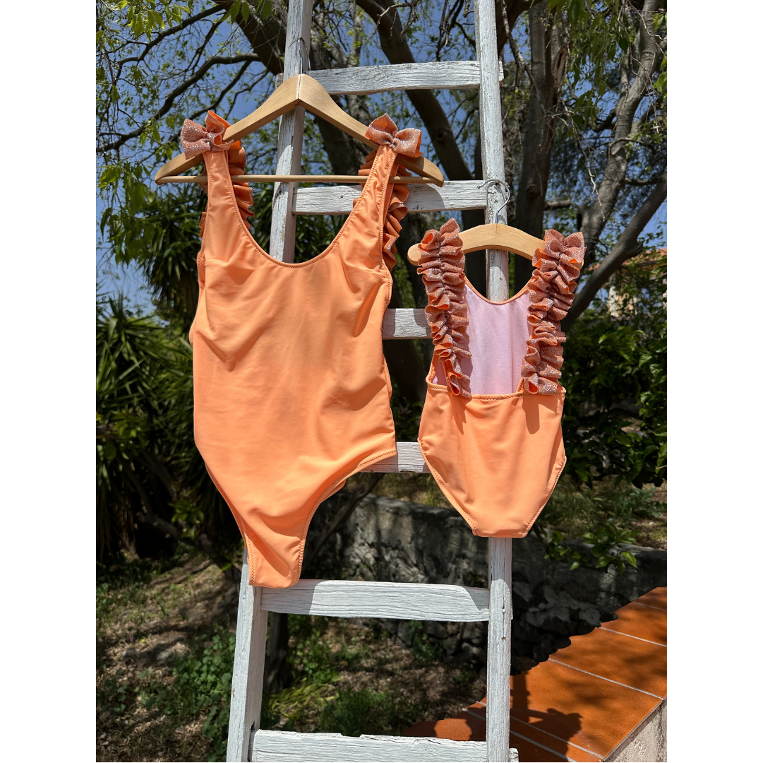 Costume intero mandarino bambina