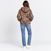 Leopard-print women's windbreaker