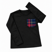 Maglione con taschino in tartan adulto