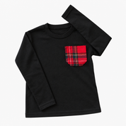 Maglione con taschino in tartan adulto