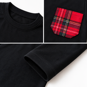 Maglione con taschino in tartan adulto