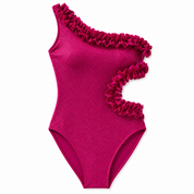 Monospalla ciliegio glitter donna