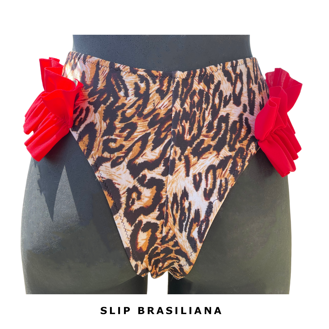 Bikini fascia leopardato donna