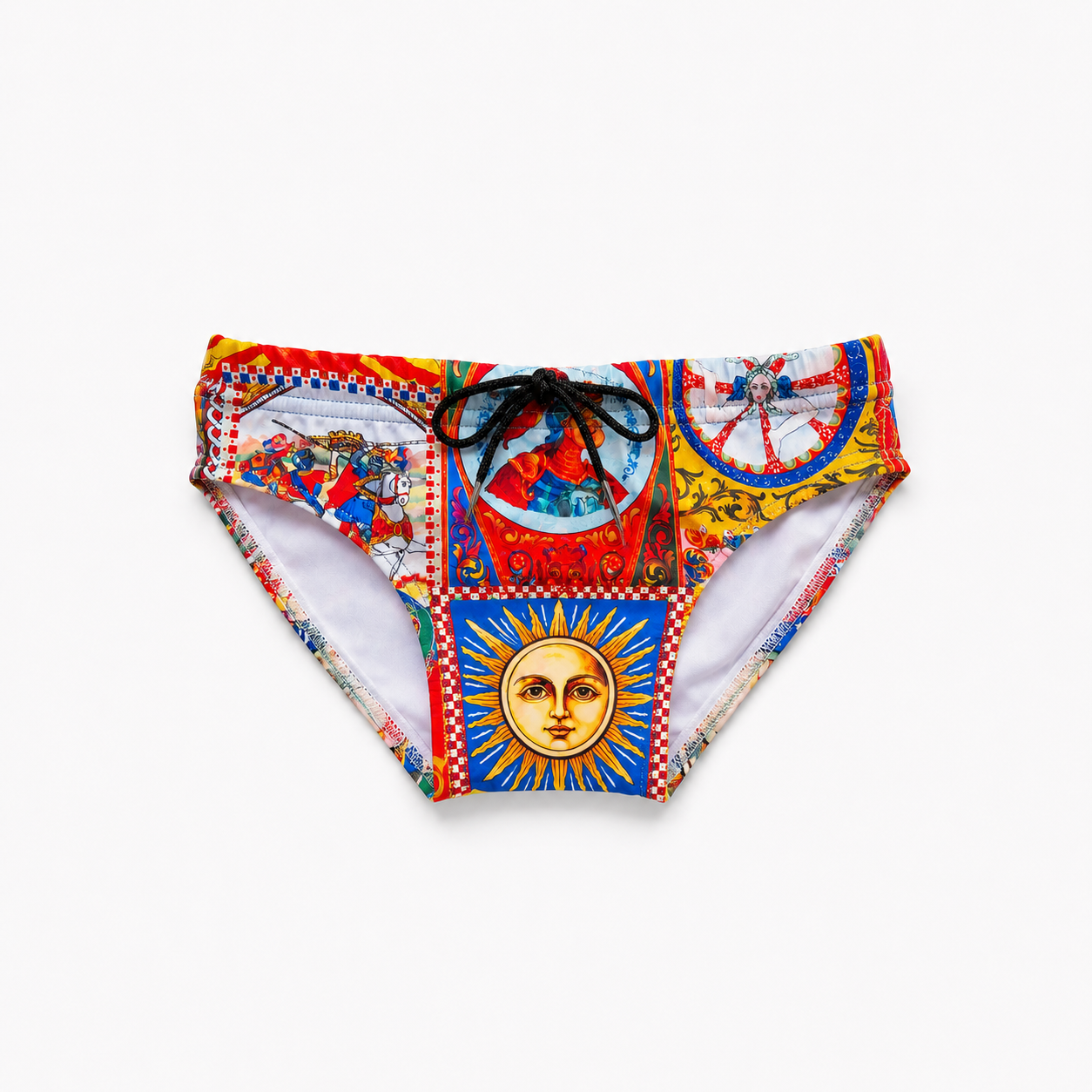 Costume slip bambino stampa siciliana - Catania