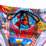 Costume slip uomo stampa siciliana - Catania