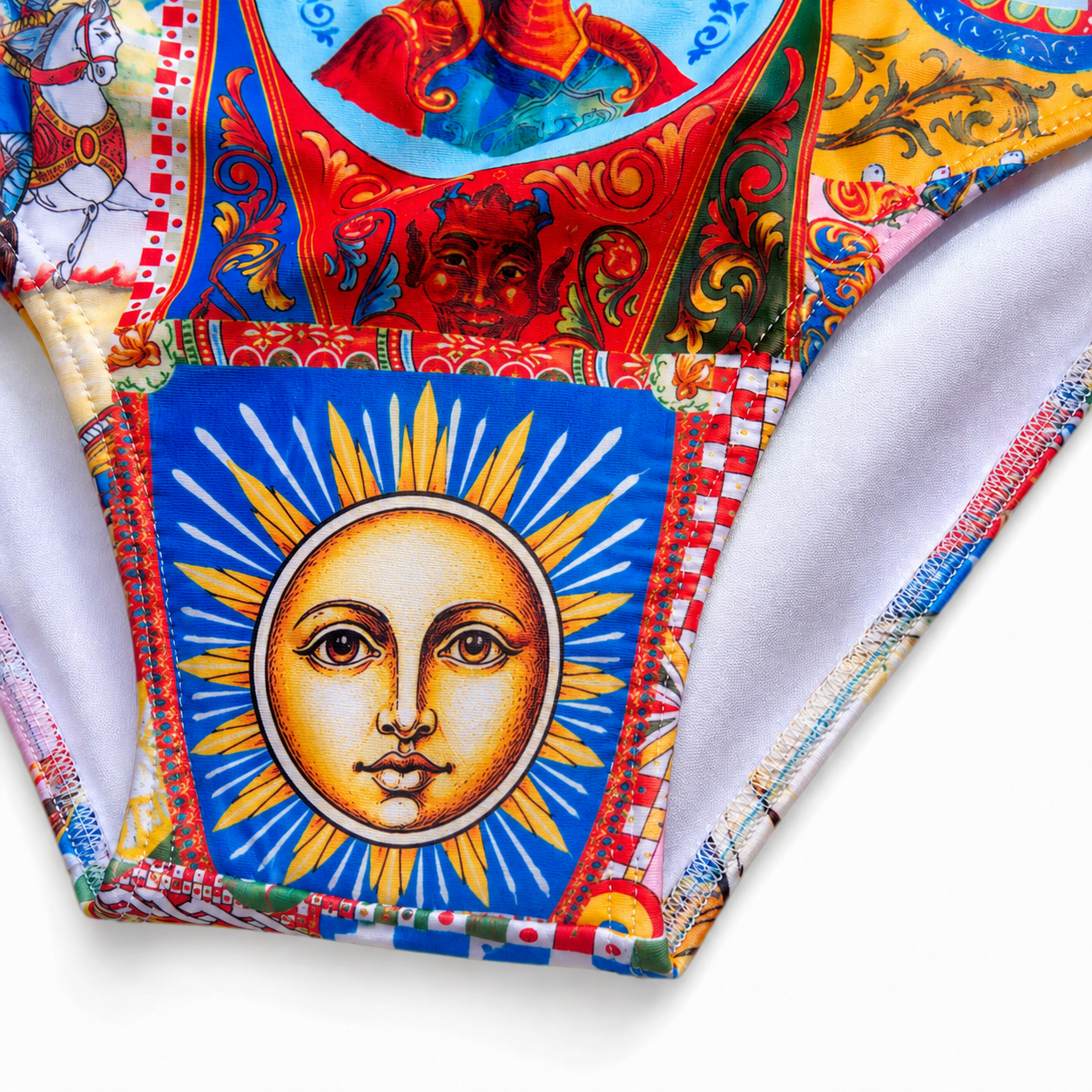 Costume slip bambino stampa siciliana - Catania