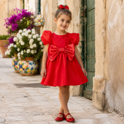 Vestitino in organza red