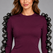 Vestitino rouches donna