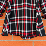 Vestitino tartan fondo nero bambia