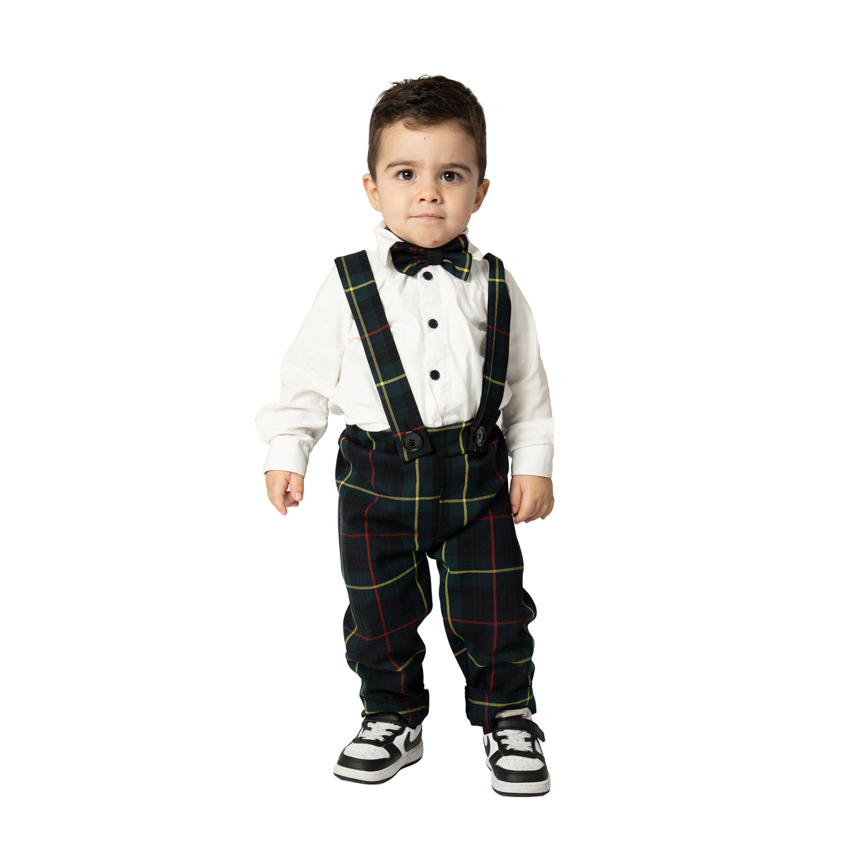 Completo in tartan scozzese classico bambino