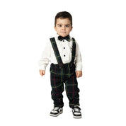 Completo in tartan scozzese classico bambino