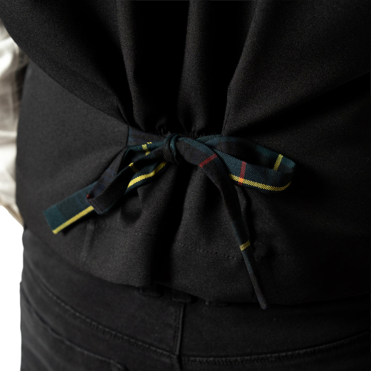 Gilet in tartan scozzese classico con papillon adulto