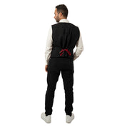 Gilet in tartan scozzese classico con papillon adulto