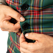 Gilet in tartan scozzese classico con papillon adulto